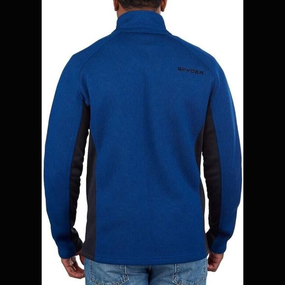 Spyder Men's‎ Half Zip Sweater Gait Knit Pullover Jacket - Picture 3 of 5